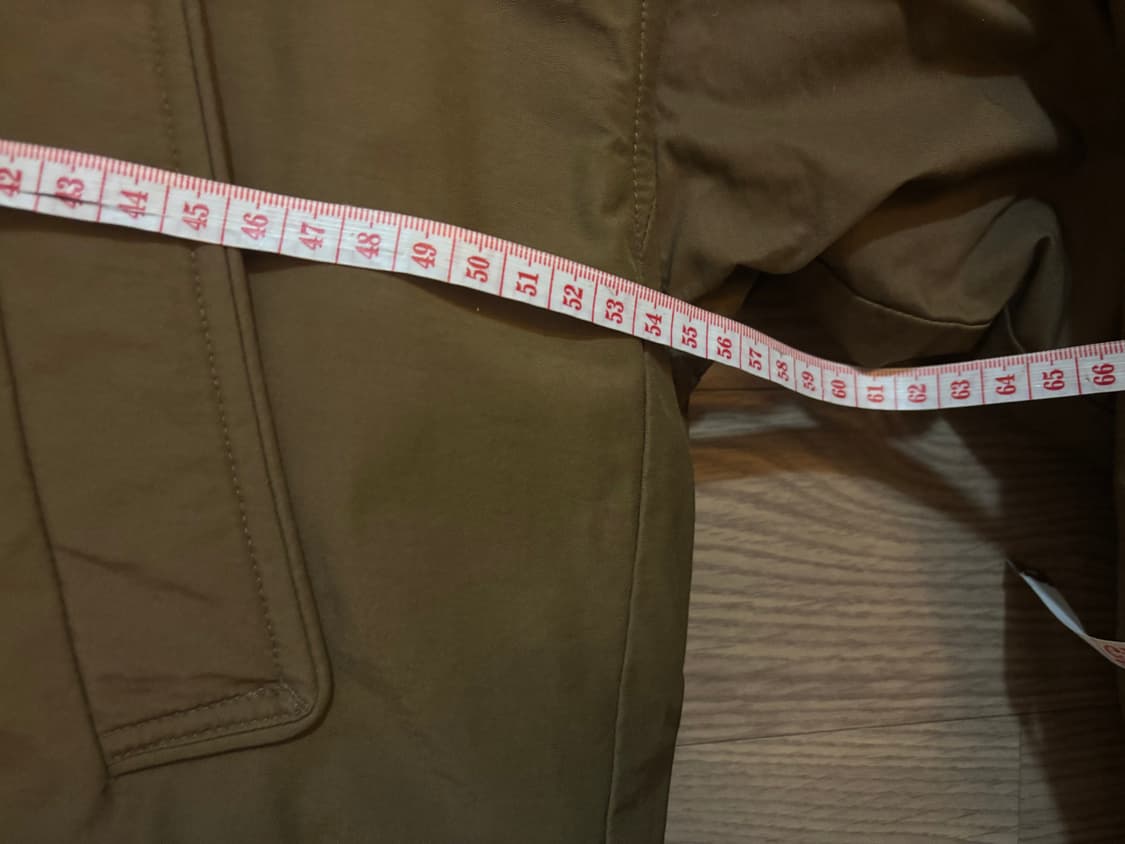 새상품급 코오롱 하이라인 구스다운 야상 롱패딩 85(90가능) 상품이미지7