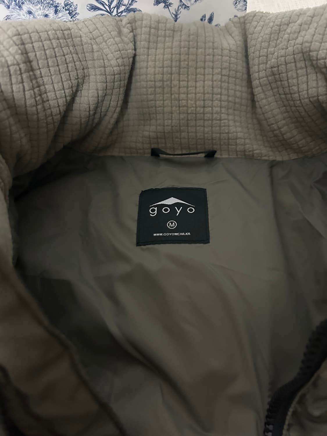 고요웨어 스너글 구스 다운 카키 M 상품이미지2