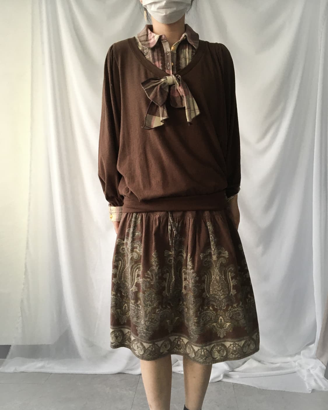 Ethnic printing skirt 상품이미지4