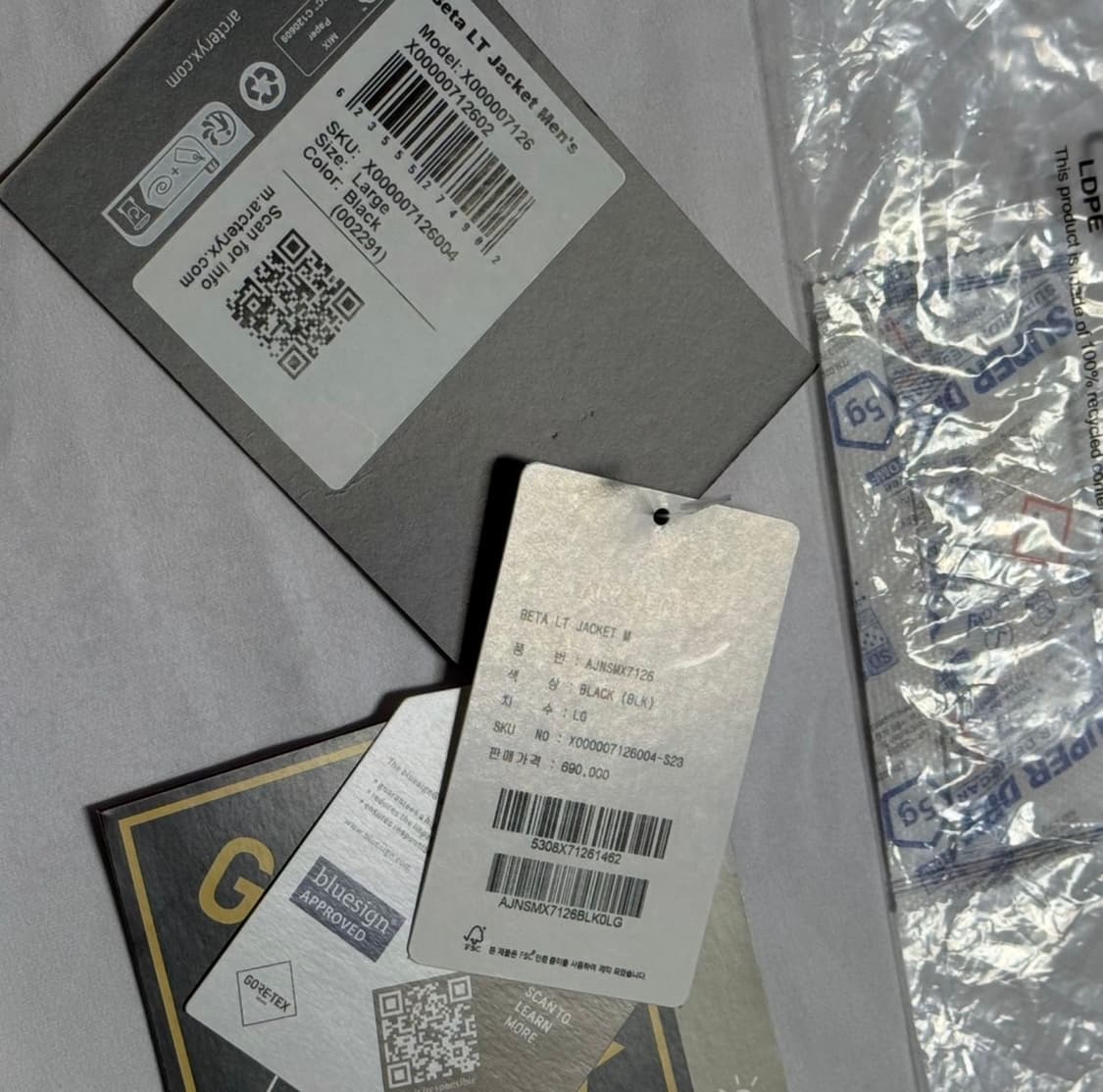  [L] 아크테릭스 베타 lt 블랙 상품이미지10