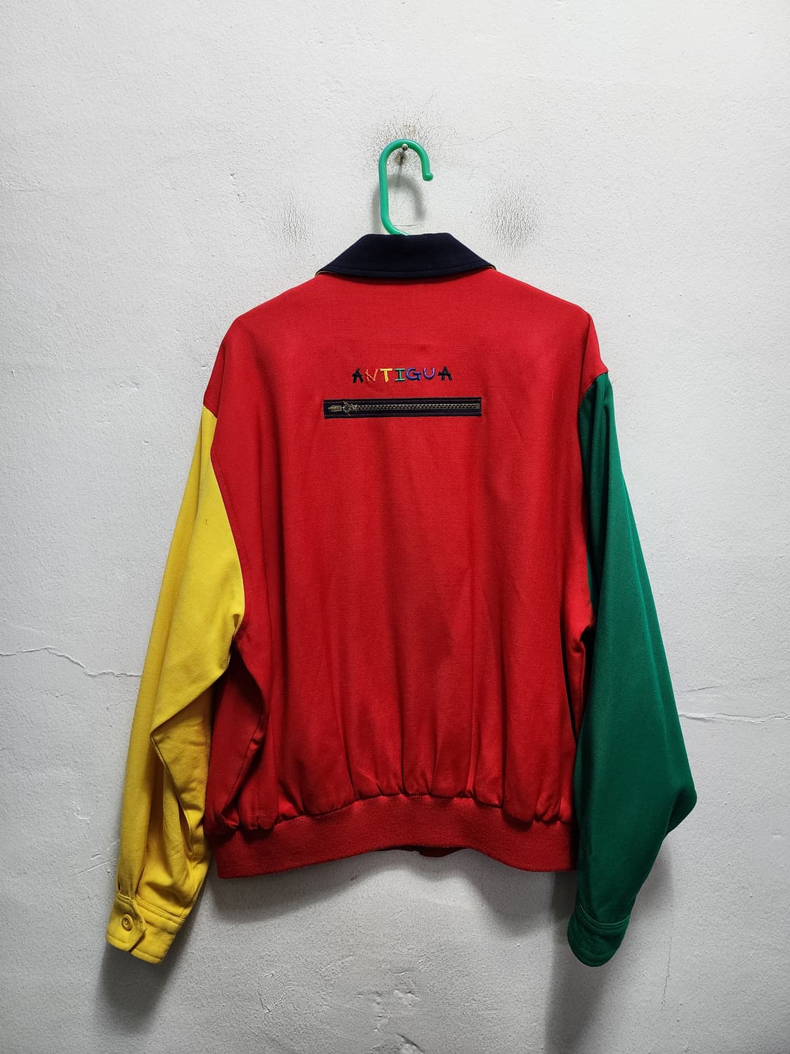 90s Antigua 컬러블록 스윙톱 자켓 상품이미지2