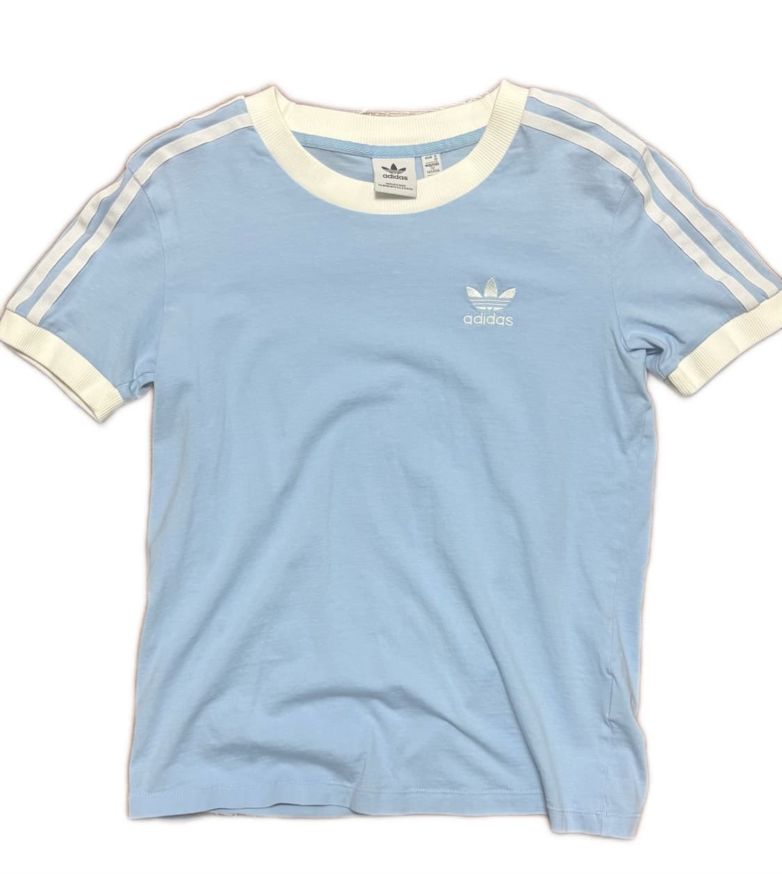 아디다스 연하늘색 소다 파이어버드 티셔츠 반팔티 반소매티 상품이미지1