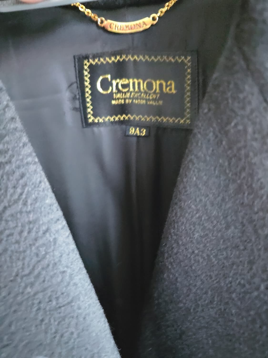 캐시미어 100 블랙 코트 상품이미지7