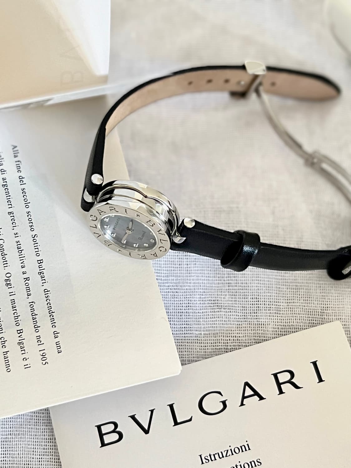 불가리 비제로원 시계 (쉘다이얼,12p다이아) / 정품감정, 케어 상품이미지3