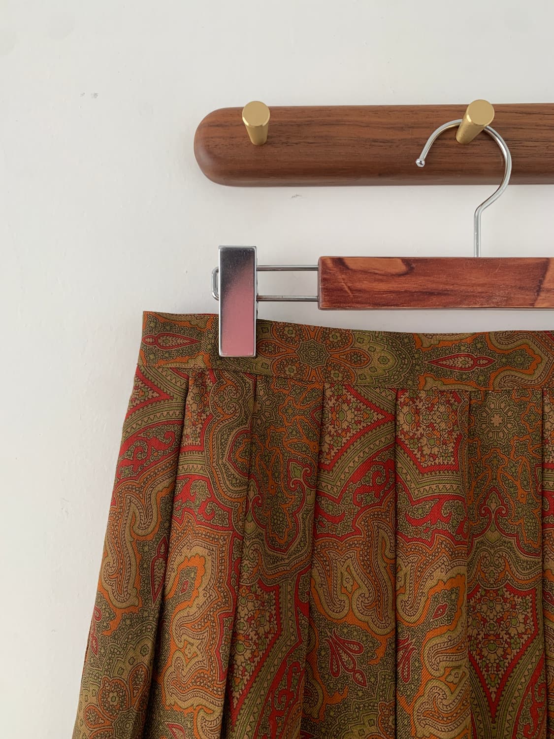 버버리 페이즐리 울 플리츠 스커트 상품이미지3