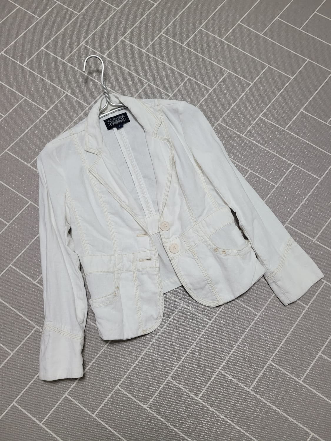 폴로 진스 컴퍼니 여성 린넨 자켓 화이트 S 상품이미지1