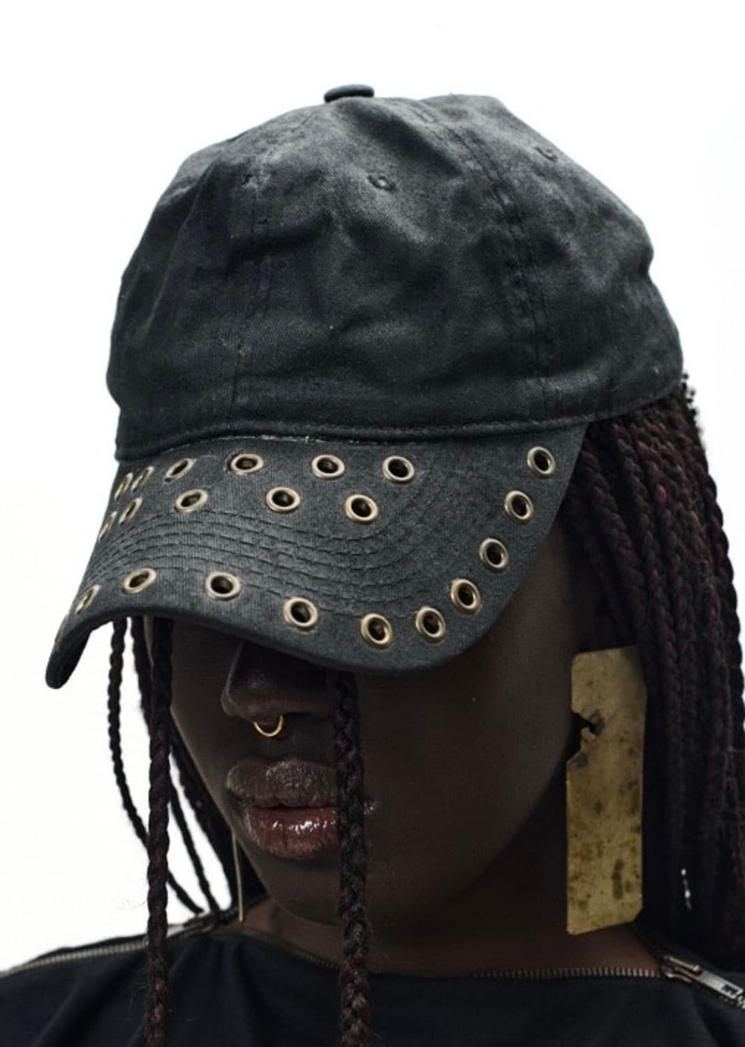 [P.L.N. : 피엘엔] OILSKIN EYELET CAP BLACK 상품이미지1