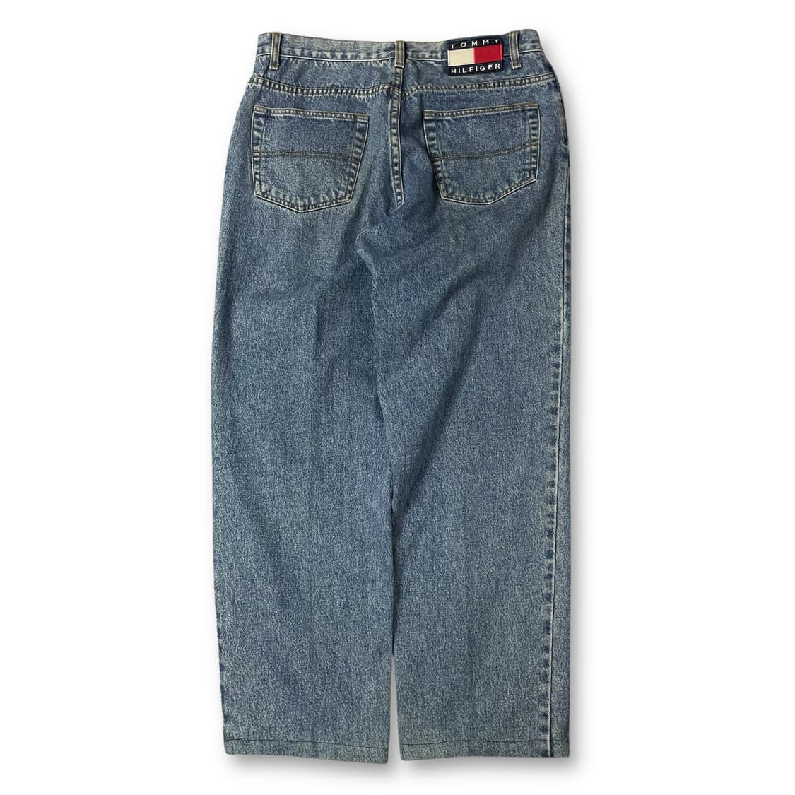 (34) 타미힐피거 자수로고 중청 데님 팬츠 상품이미지2