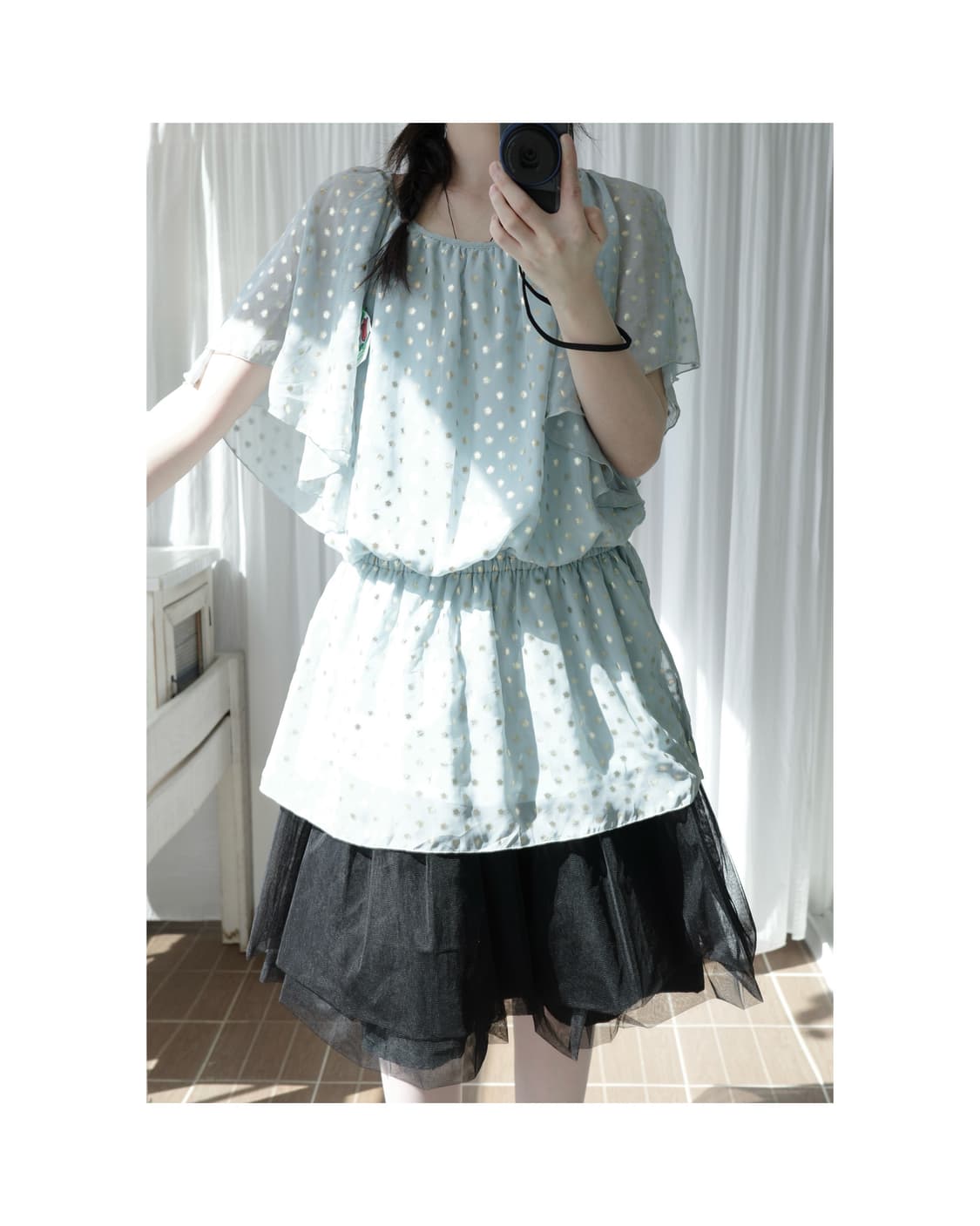 Mint dot blouse 상품이미지7