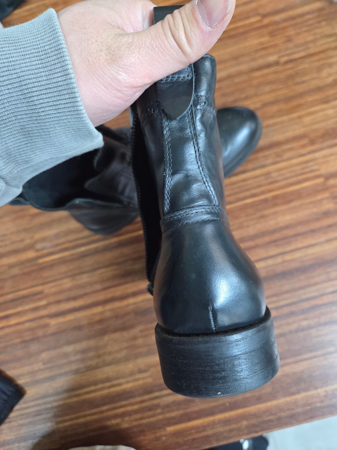 빈티지 bak 윙팁 가죽 워커 부츠 265 상품이미지4