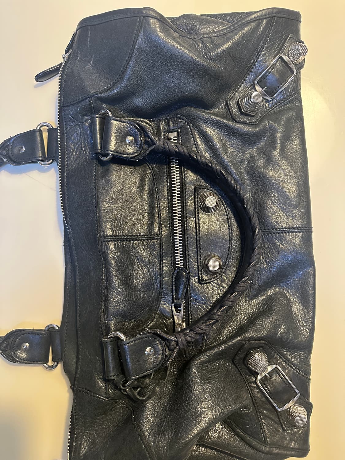 발렌시아가 모터백 라지 블랙 상품이미지6