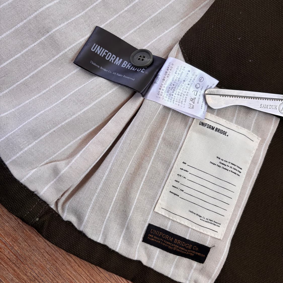 유니폼브릿지 M 95 베스트 조끼 아메카지 터프 워크웨어 상품이미지6