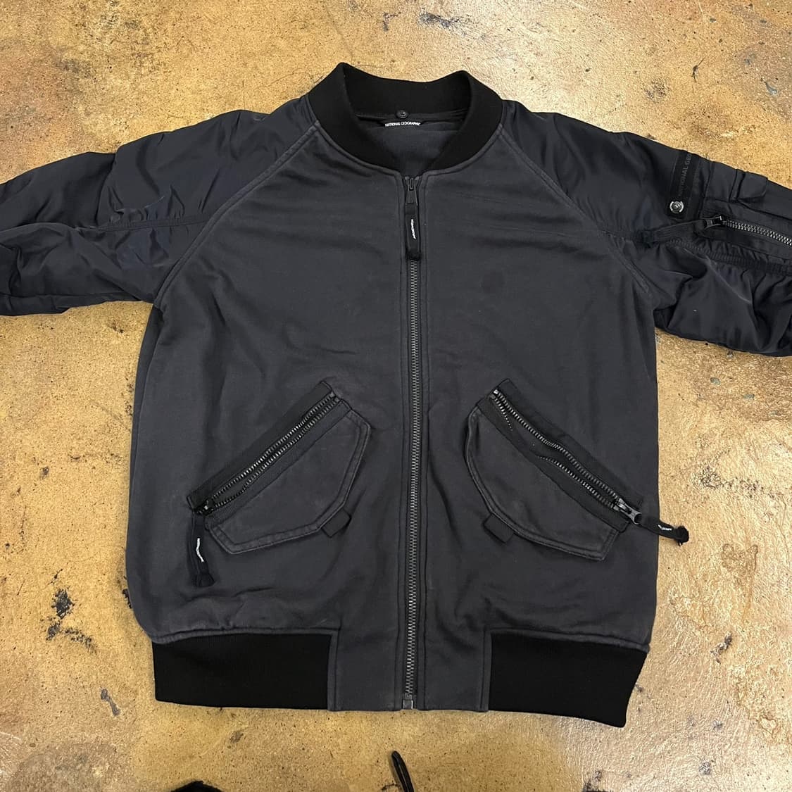 [정품/XS] 내셔널지오그래픽 블랙 봄버 자켓 b10 상품이미지3