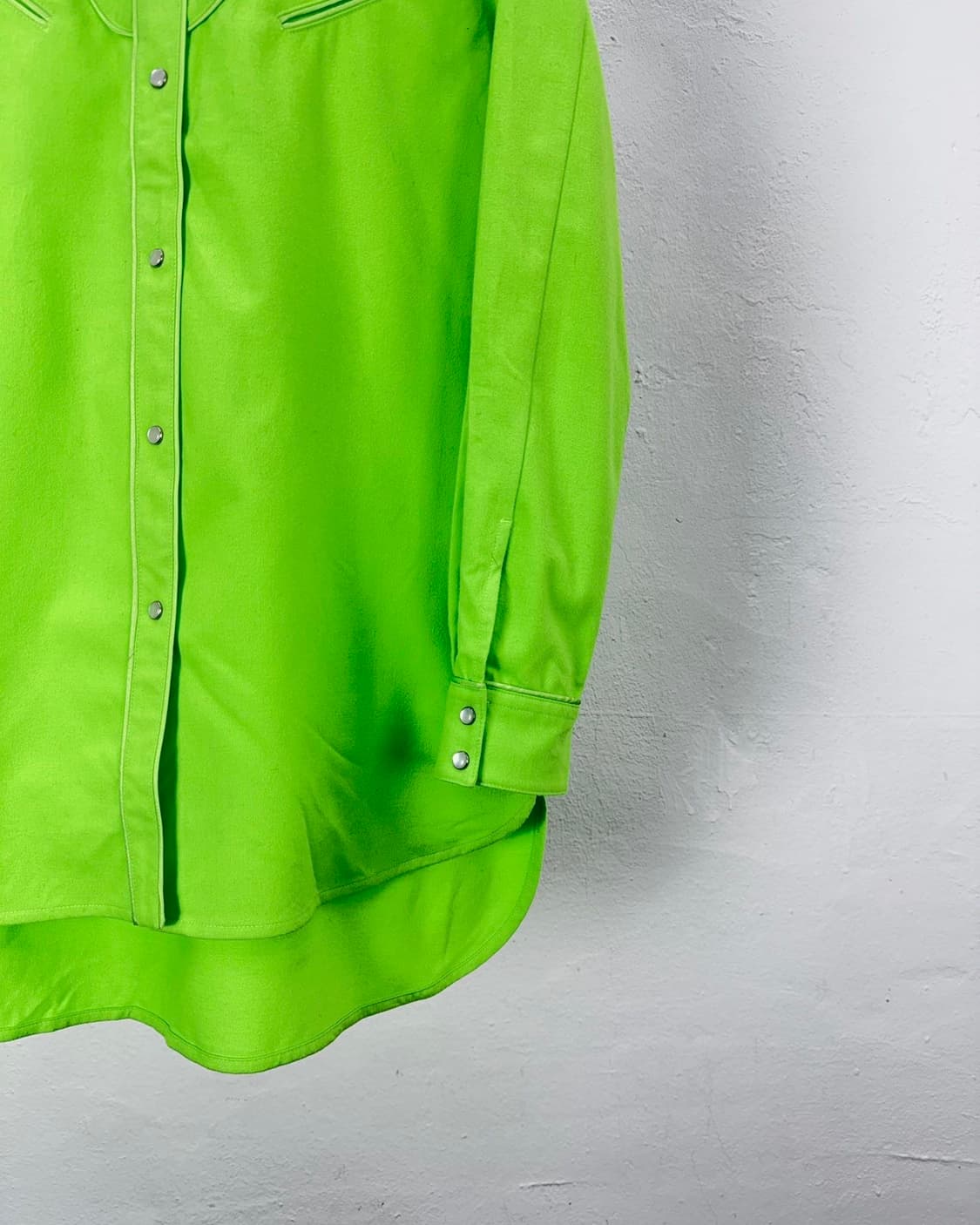 MM6 메종 마르지엘라 네온 그린 웨스턴 롱셔츠 상품이미지5