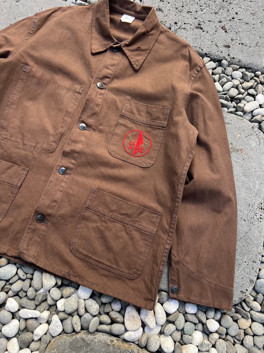 OLD VINTAGE FRENCH BROWN 빈티지프렌치워크자켓 상품이미지6