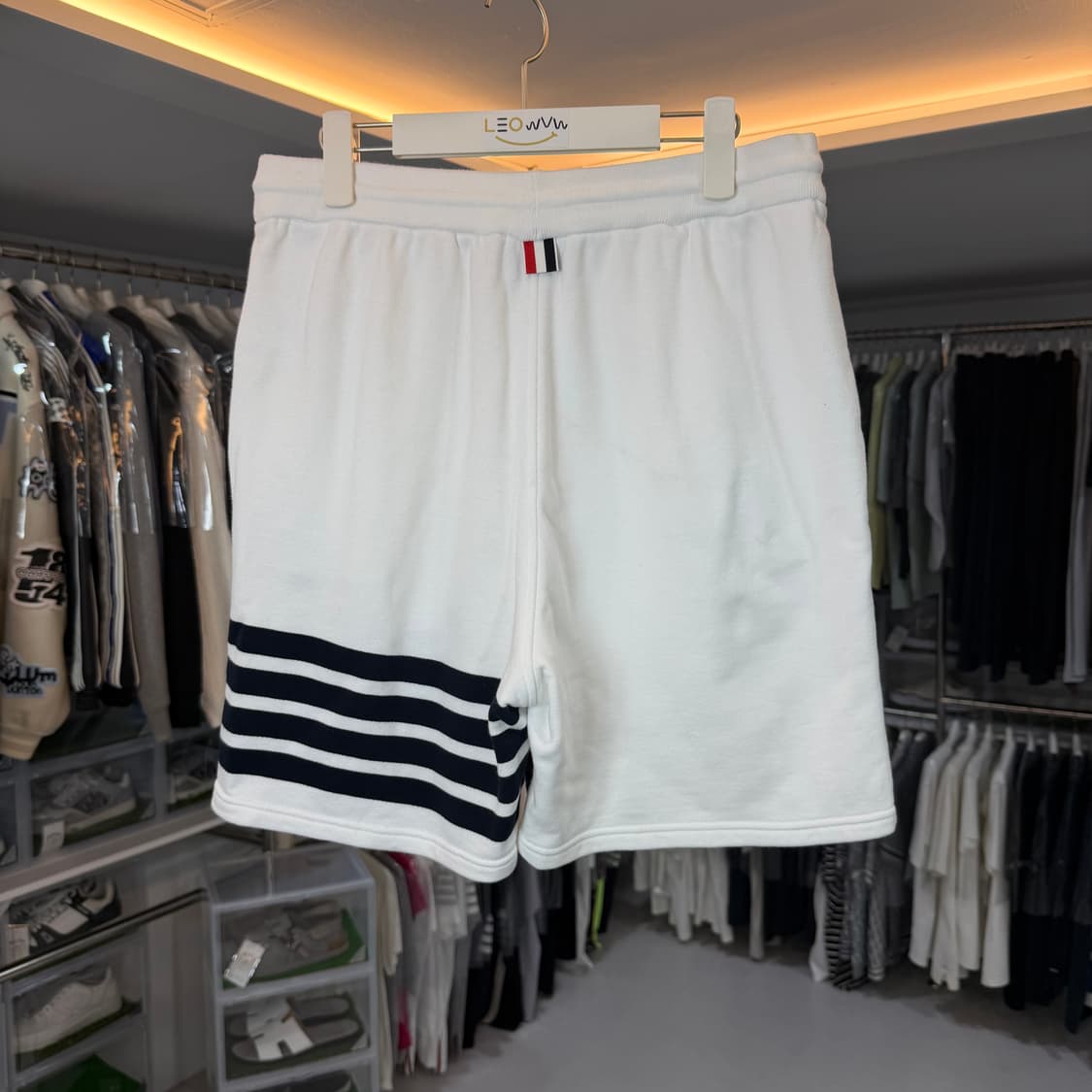 [리오브] 톰브라운 사선 완장 자수 은장 반바지 상품이미지2