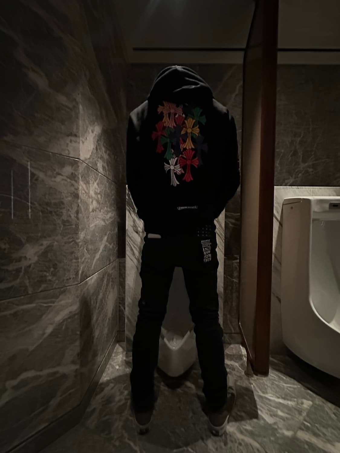 크롬하츠 멀티 컬러 크로스 세머터리 후드 블랙 상품이미지2