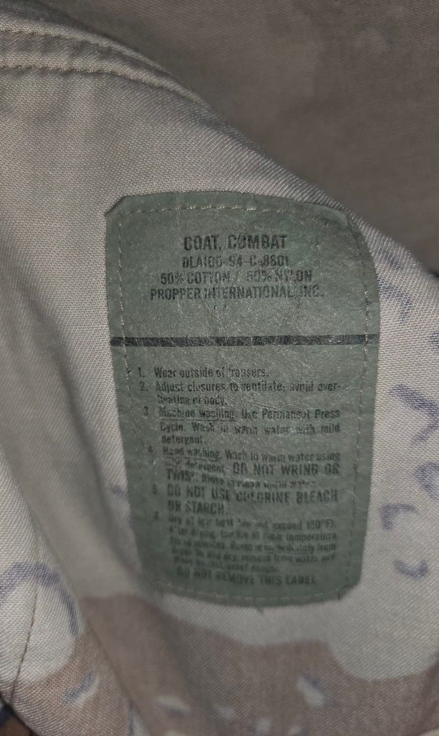 가슴105-115)미군 사막 6색 자켓 상품이미지3