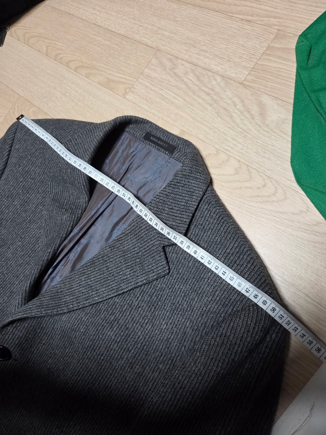 NINA RICCI 클래식 코트 그레이 수트 정장  상품이미지7