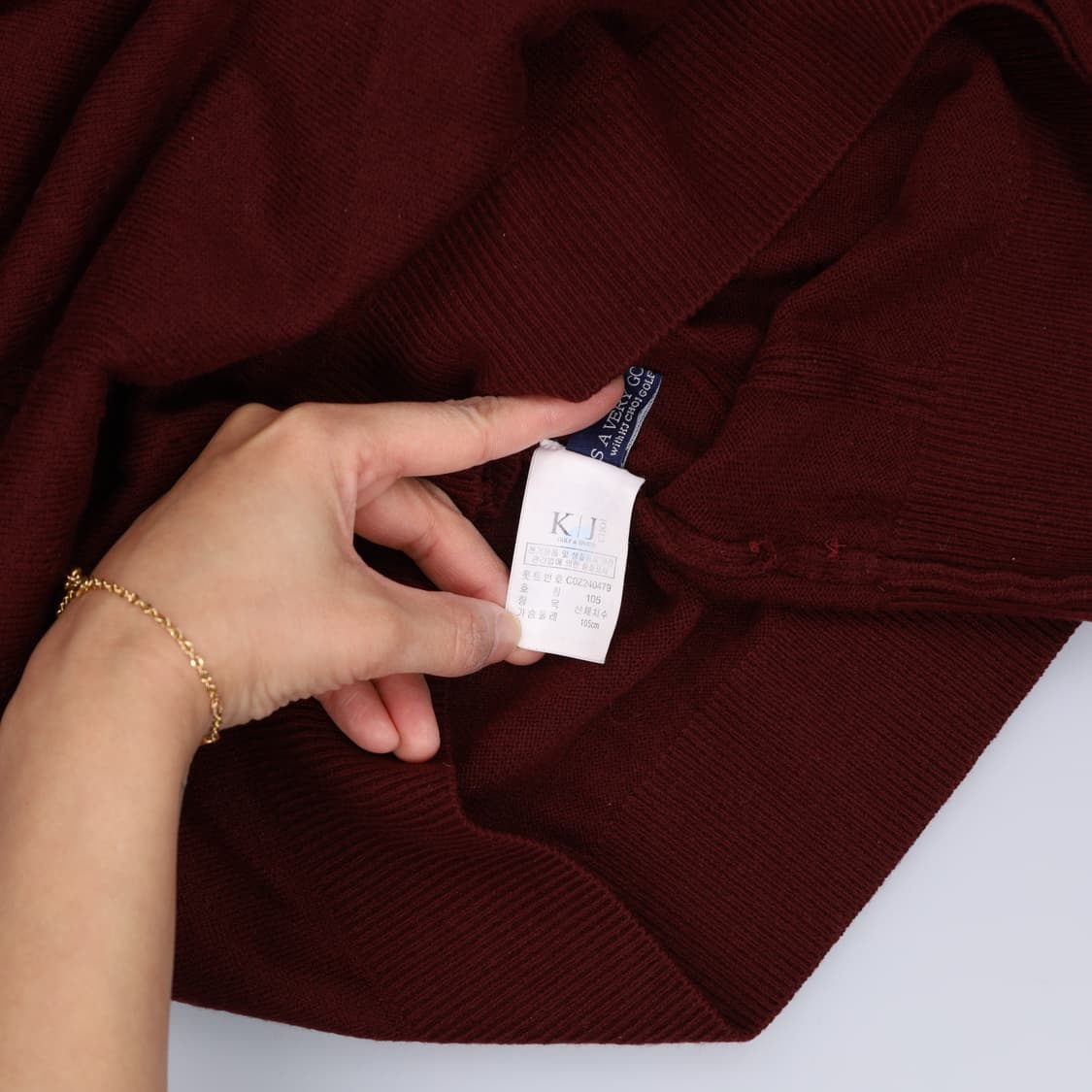 105 KJ CHOI 반목 니트 스웨터 0305H1 상품이미지5