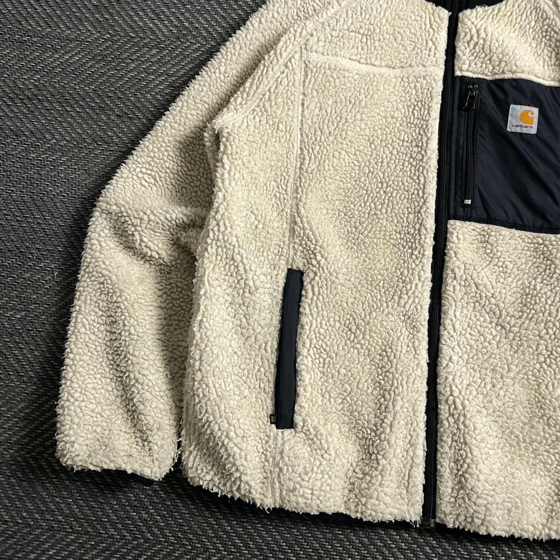 칼하트 WIP 패치 로고 쉐르파 플리스 자켓o 4634 상품이미지2