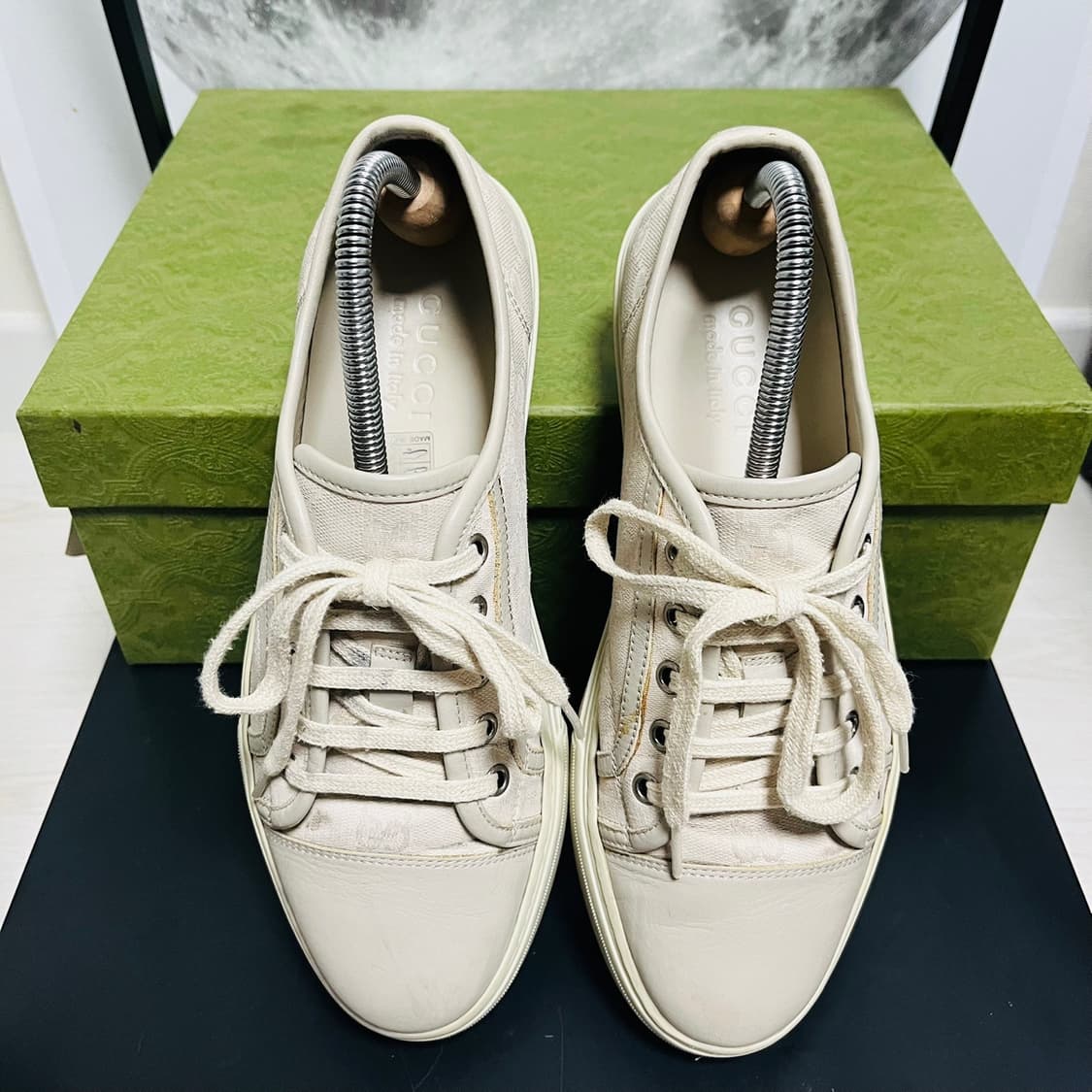  정품 6.5) 구찌 GG로고 캔버스 스니커즈 260~265 상품이미지3