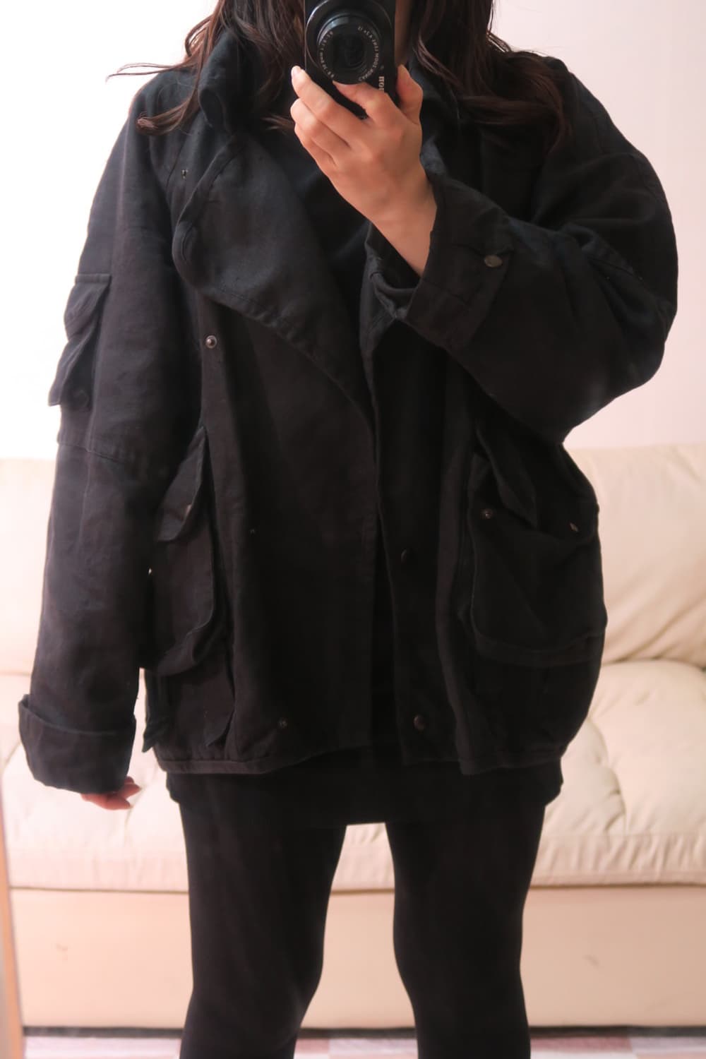 마랑 린넨 블랙 자켓 상품이미지7