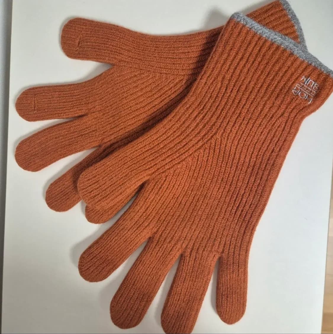 홀리선 니트 장갑 오렌지 상품이미지1