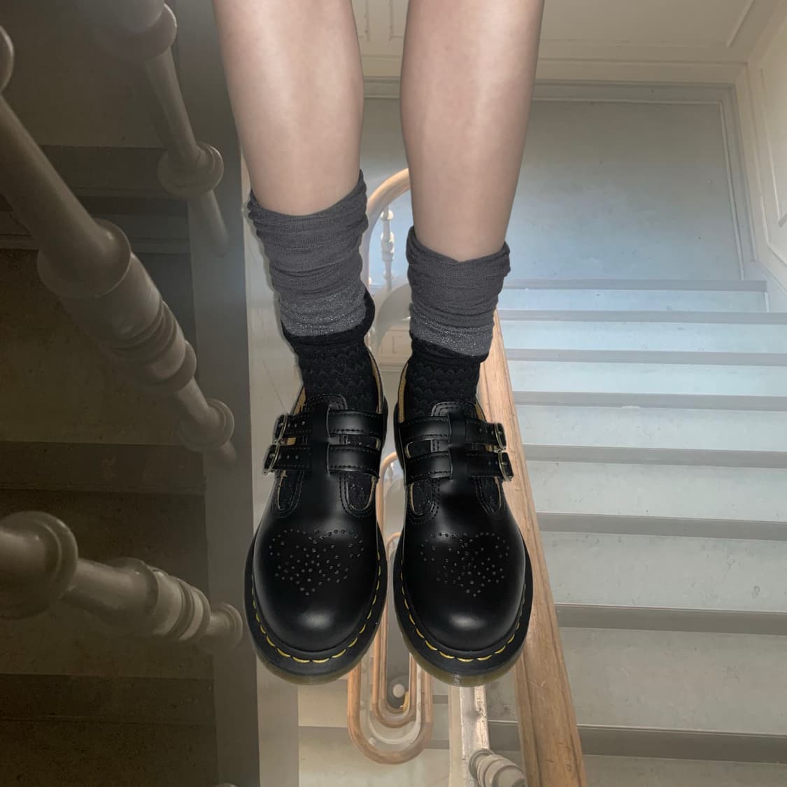 Jacquard over the knee socks 자카드 니삭스 상품이미지2