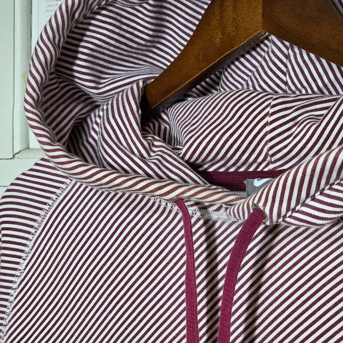 00S 나이키 레드 스트라이프 코튼 후드티 상품이미지3