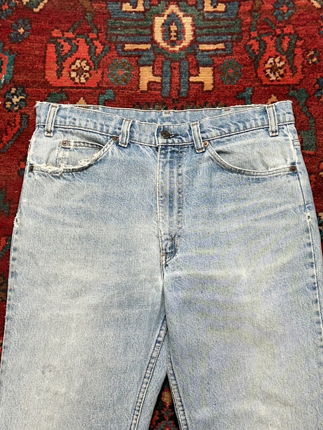 80’s USA Made 빈티지 리바이스 517 오렌지탭 부츠컷 상품이미지5