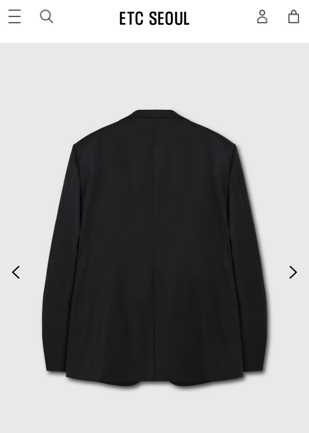 새상품 24SS) 토니웩 시그니처 2버튼 울 블레이저 L/블랙 상품이미지3