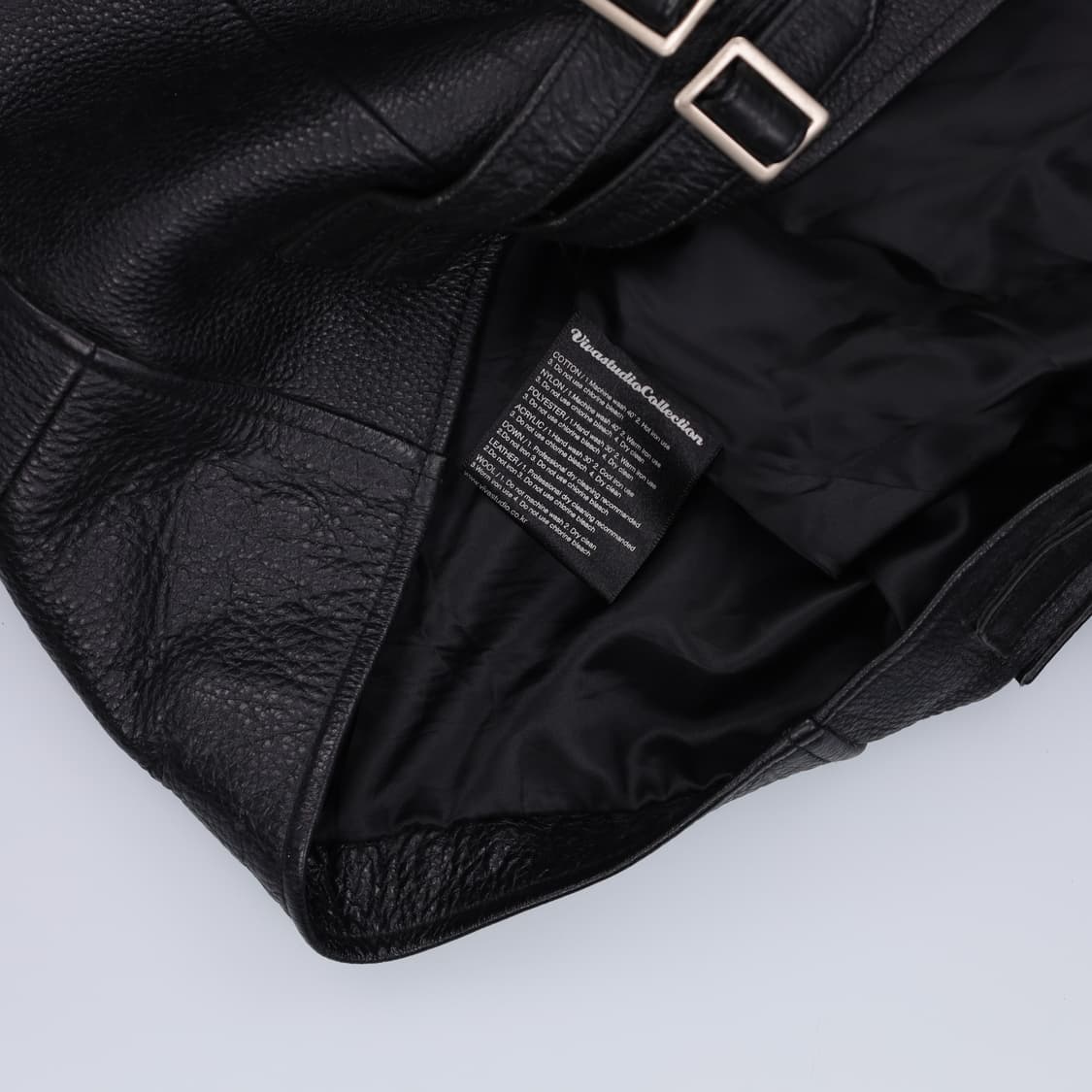 [L] 비바스튜디오 여성 가죽 라이더자켓 1231H1 상품이미지4