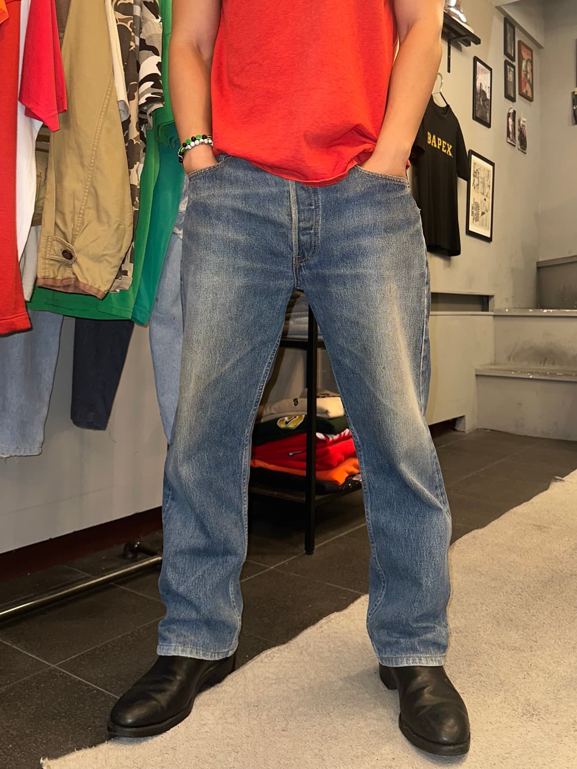 90’s Levi’s 501 line basic washed denim  상품이미지2