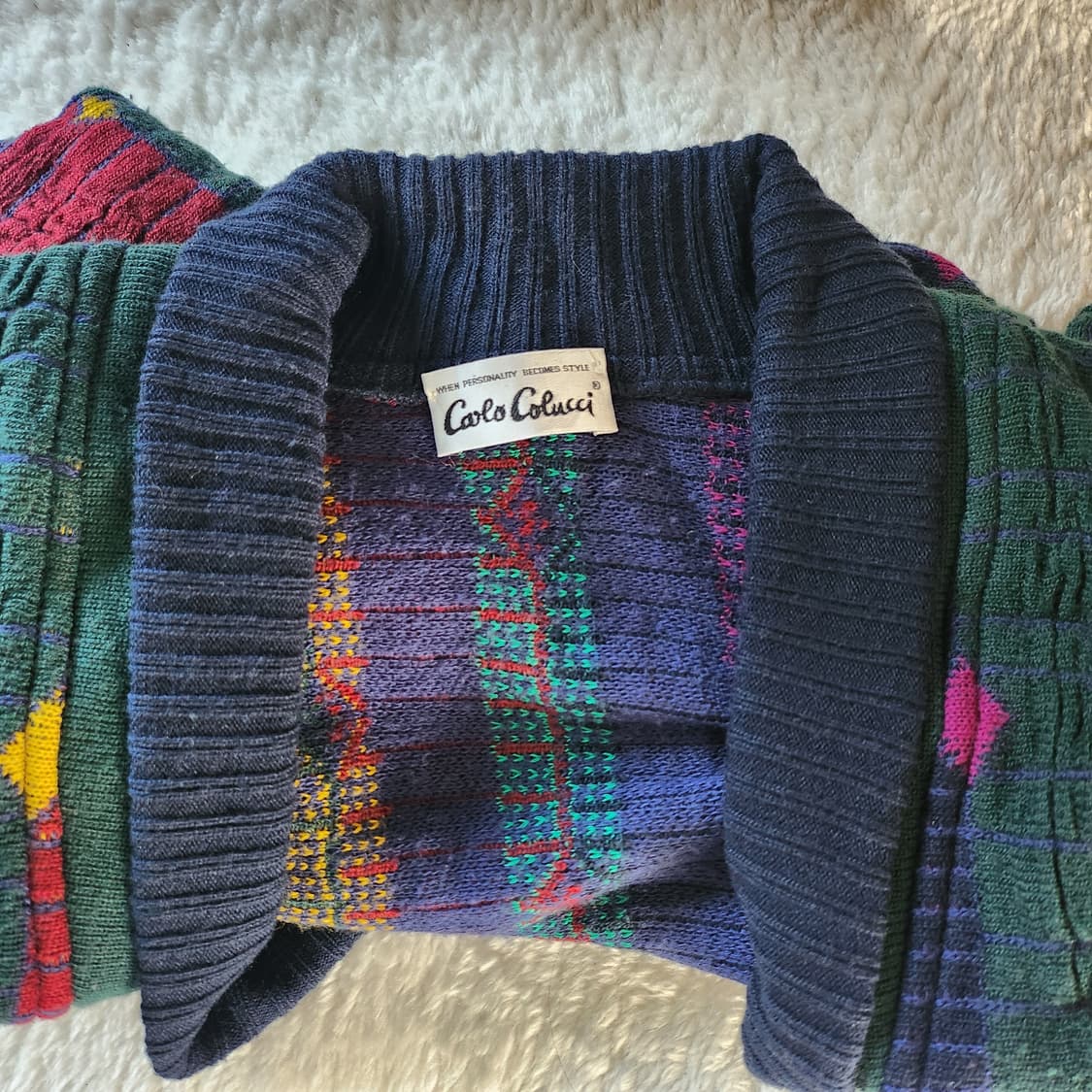 Calo colucci 케이블 빈티지 가디건 상품이미지5
