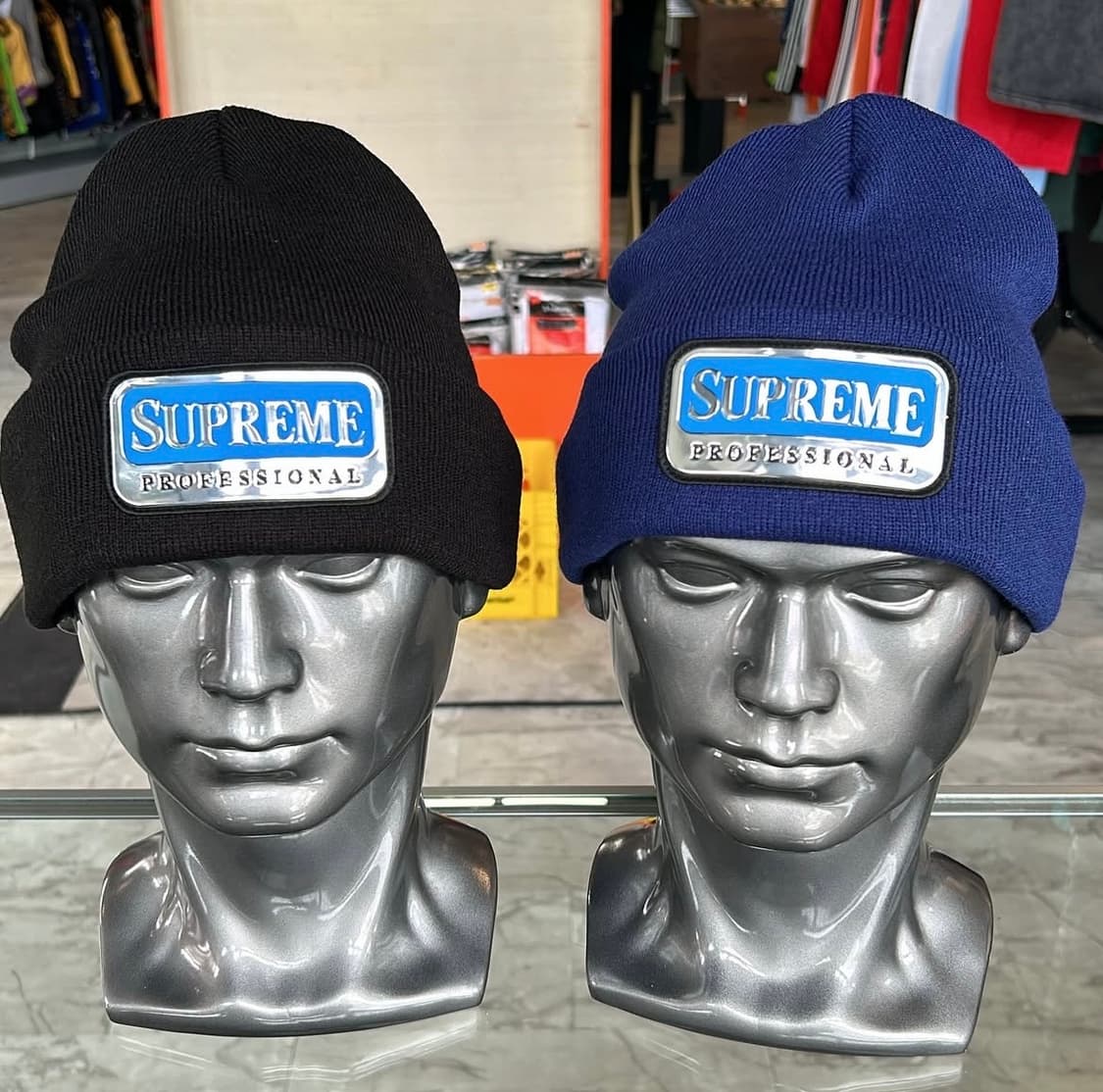 슈프림 프로페셔널 비니_네이비 상품이미지2