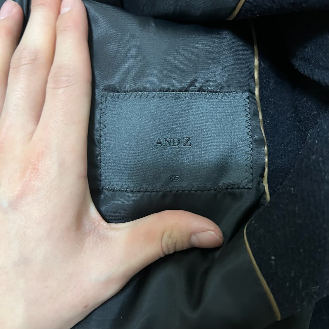 앤드지 남성 클래식 모직 싱글 코트 XL/105  상품이미지4