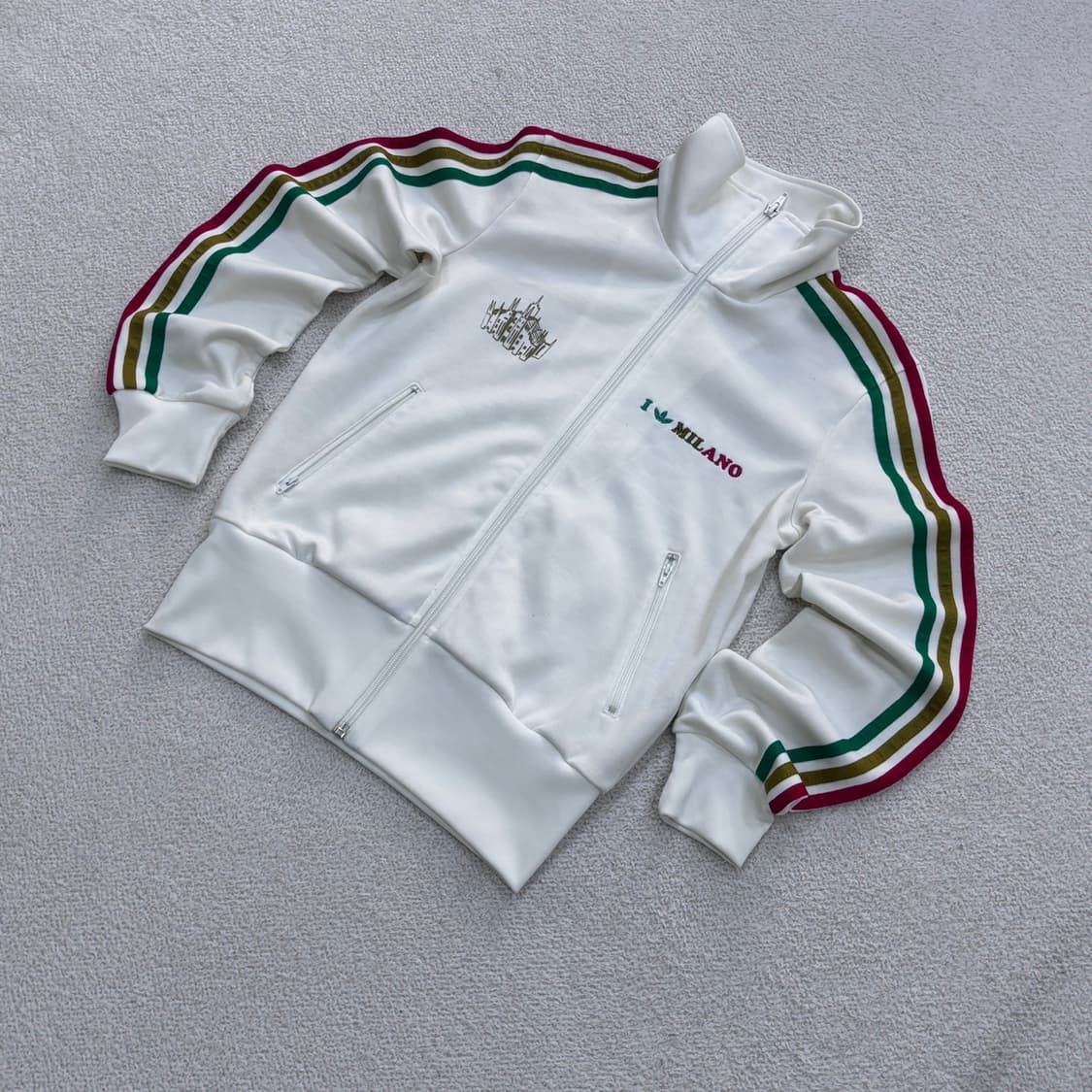 90 아디다스 밀라노 삼선 트랙탑 자켓 0324E 상품이미지1