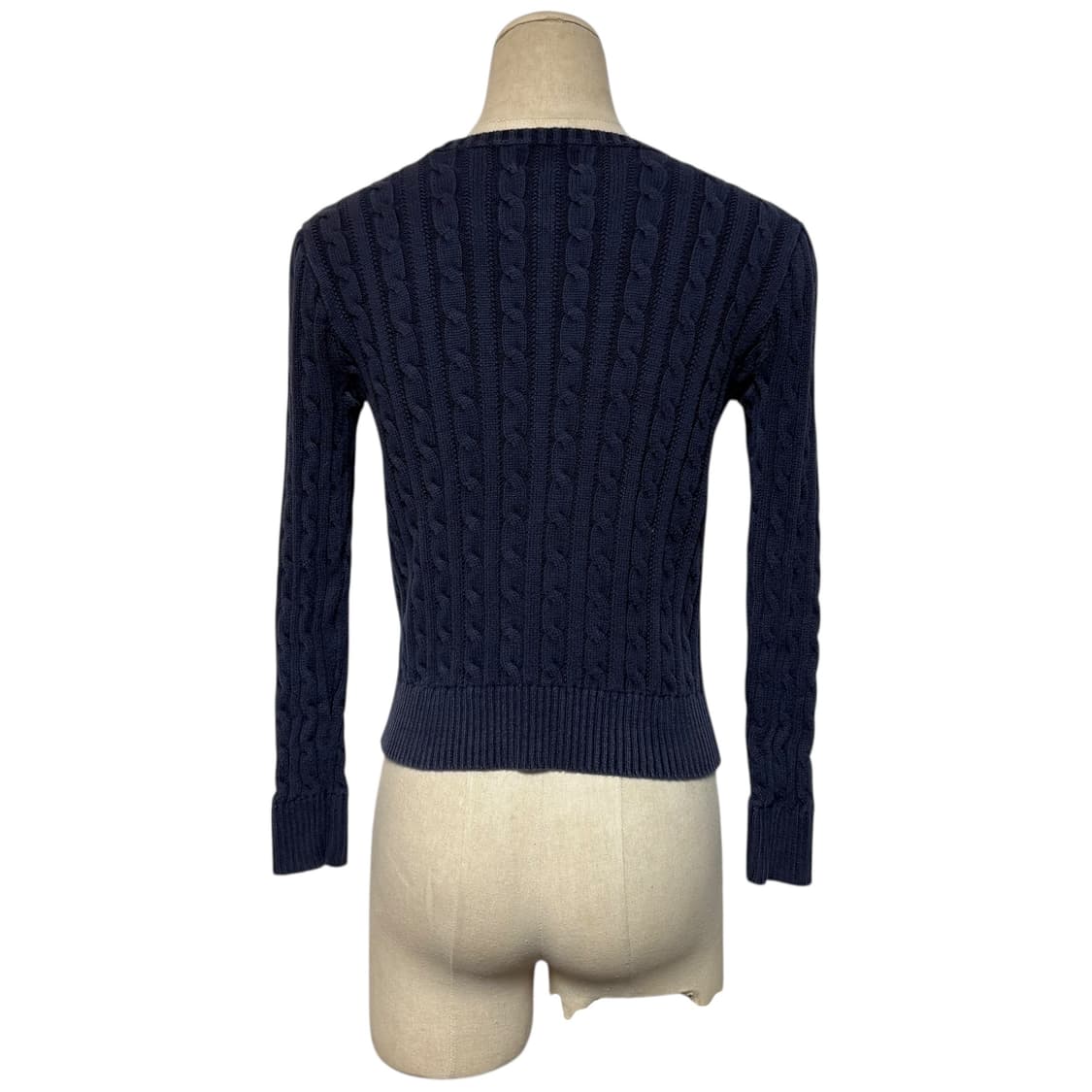 3672 폴로 랄프로렌 네이비 핑크 꽈베기니트 상품이미지3