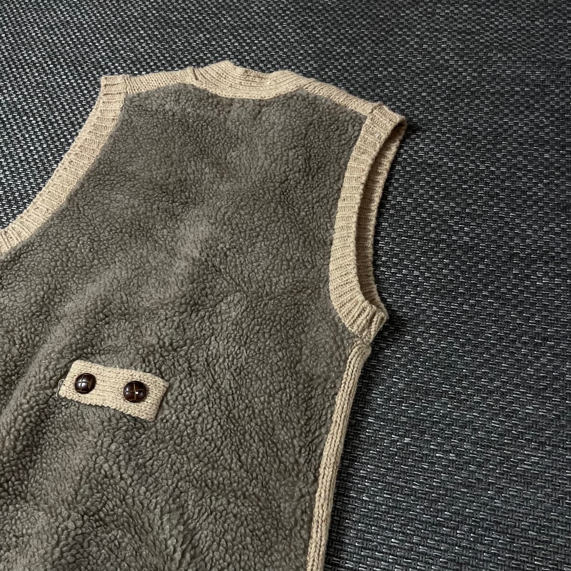 빈티지 연브라운 니트 조끼 F 상품이미지8