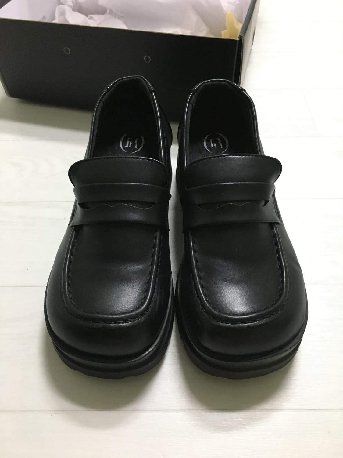로제니크 몽글 페니 로퍼 수제화 굽5cm (민니 착용) 상품이미지6