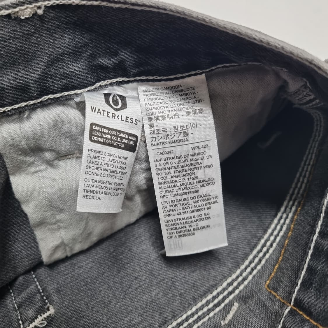 리바이스 STAY LOOSE 카펜더팬츠 흑청 - 30x32 상품이미지10