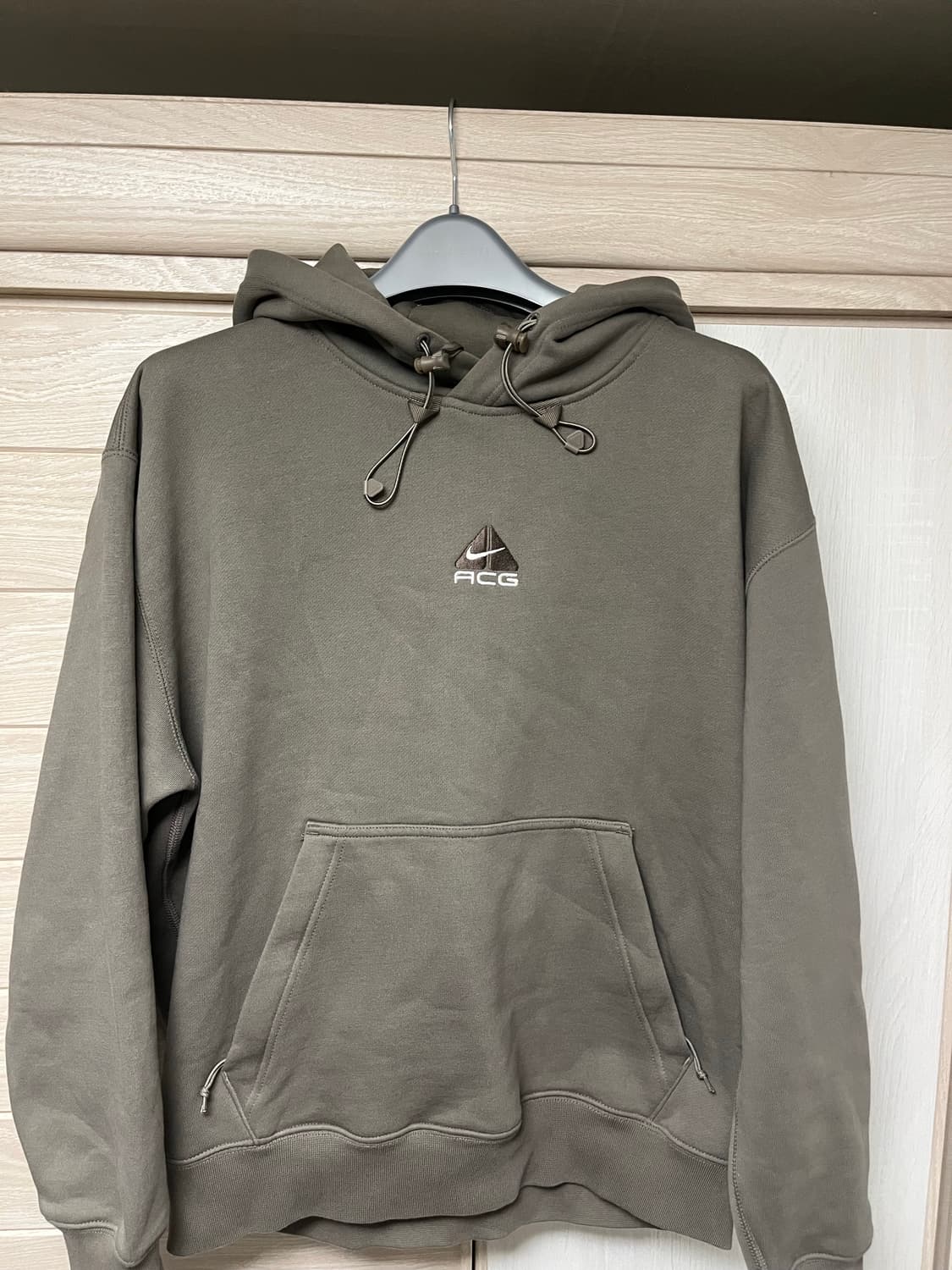 [s] 나이키 acg 써마핏 플리스 후드티 올리브 그레이 상품이미지2