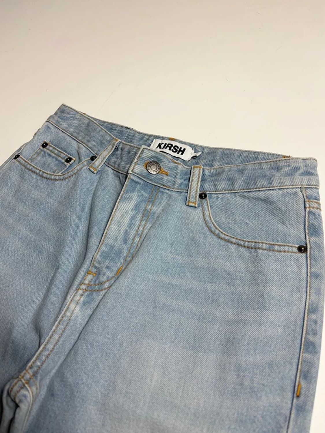 키르시 KIRSH 라이트 블루 워싱 부츠컷 데님 팬츠 R2150 상품이미지2
