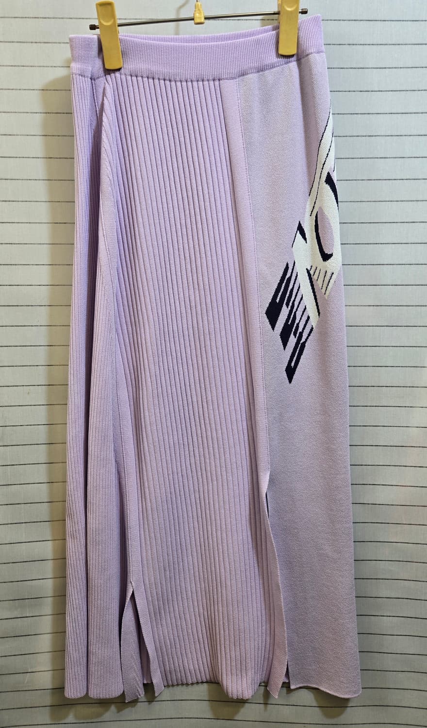 라벤더시스템  니트 롱 스커트 트임 스커트 상품이미지1