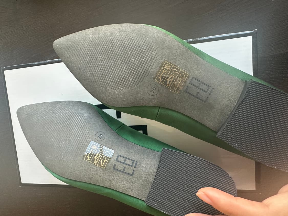 EB by MIISTA 그린 플랫슈즈 36 새상품 상품이미지4