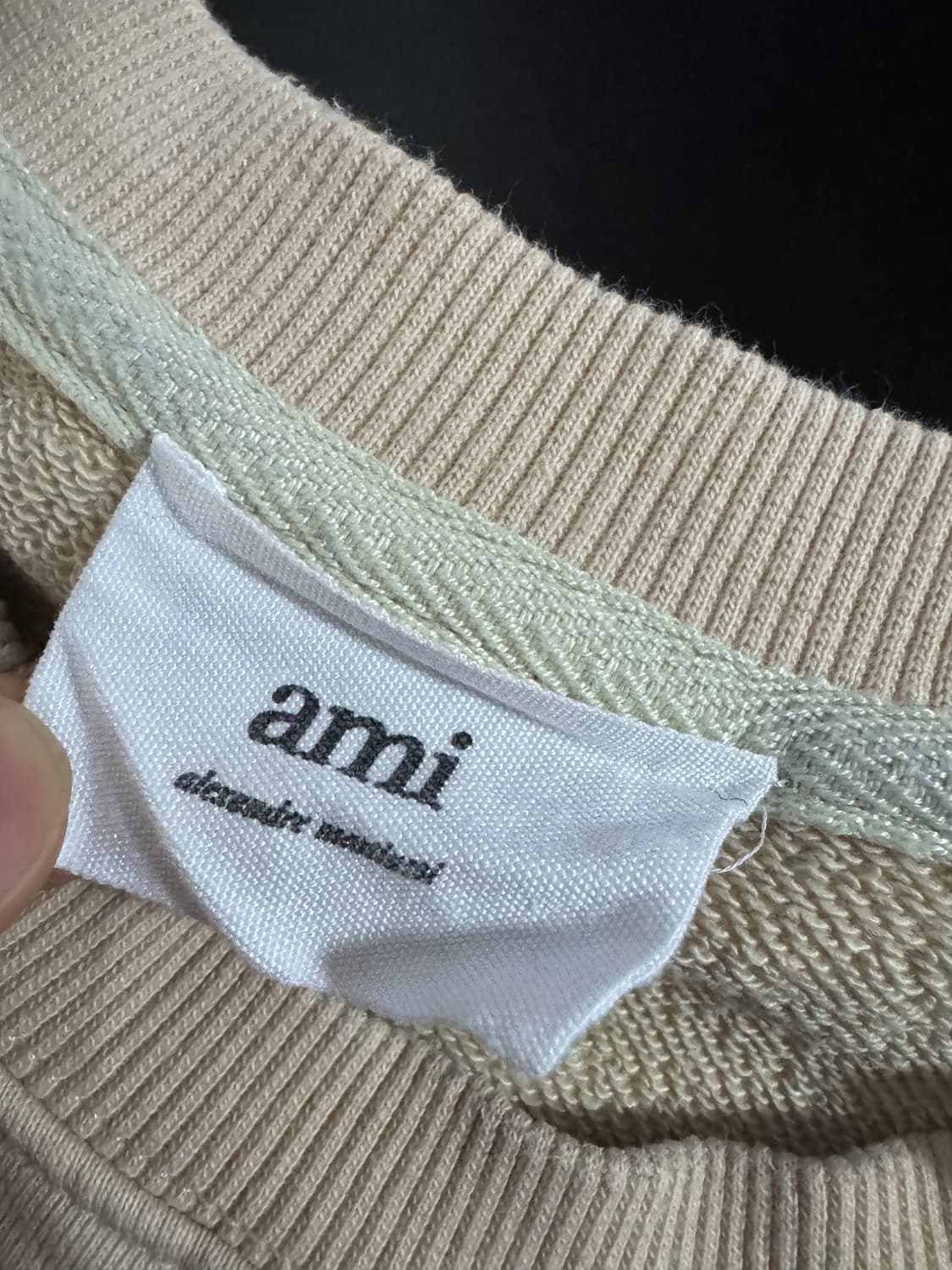 여성 아미 ami 커스텀 리메이크 오버핏 맨투맨 상품이미지3