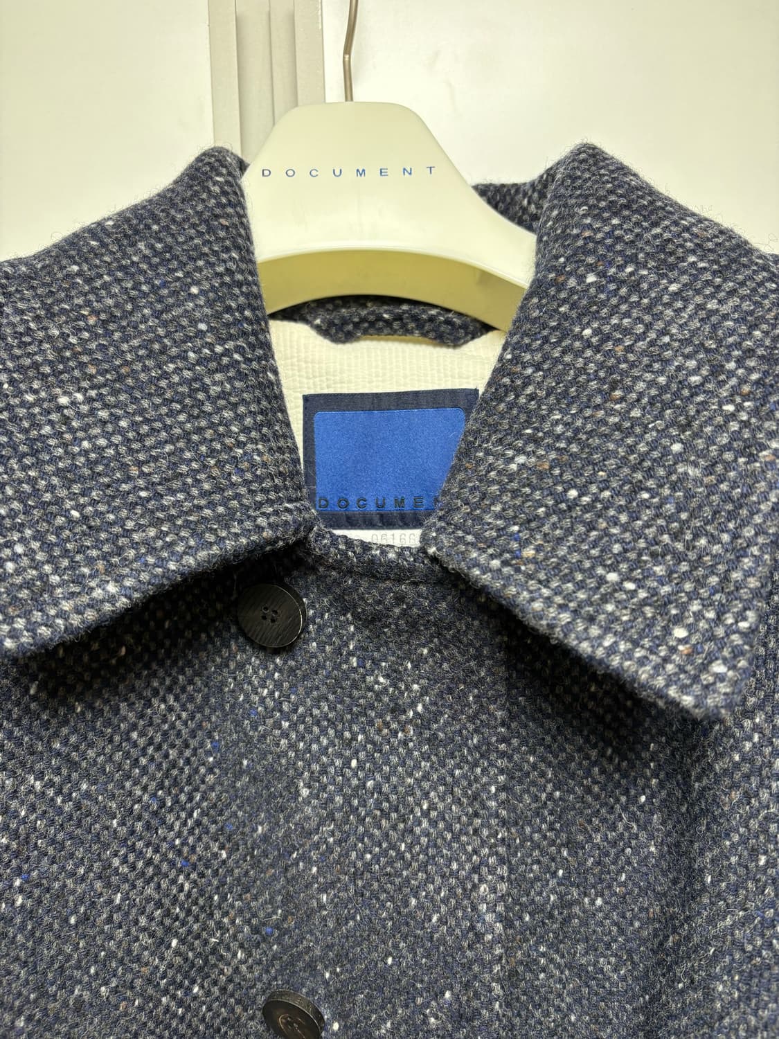 Document TWEED INVERTED PLEATS  발마칸 코트 상품이미지1