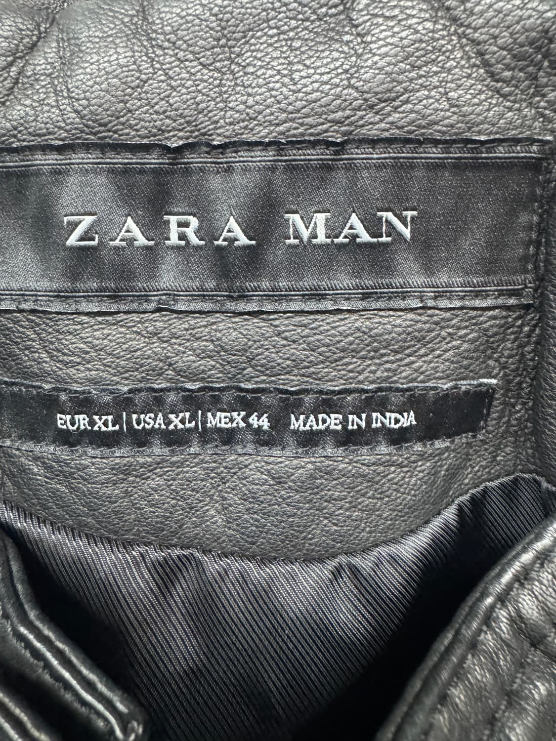 자라 ZARA 엠보 디테일 양가죽100% 가죽자켓 XL(L~XL) 상품이미지6