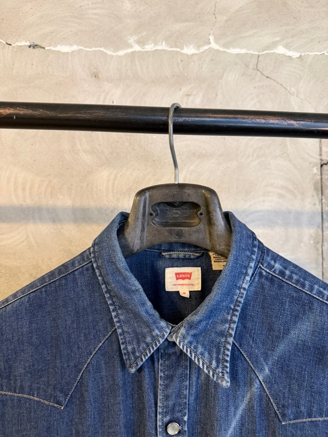 리바이스 웨스턴 데님 셔츠 슬림100 상품이미지3